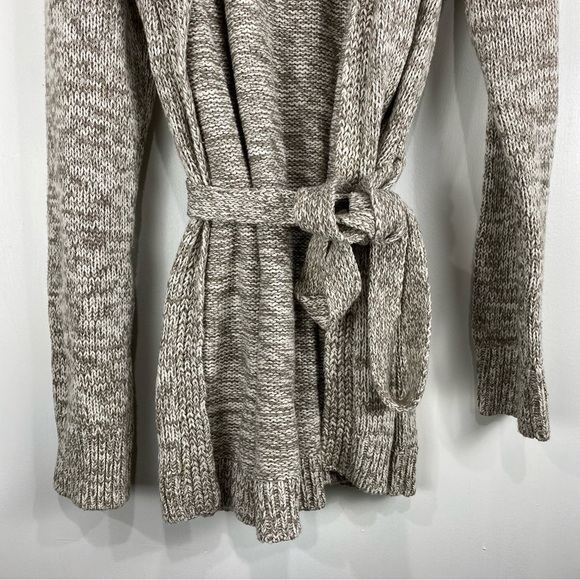 Gap Knit Belted Tie Front Robe Longline Cardigan Sweater Loungewear Cozy Size XL - Picture 2 of 6